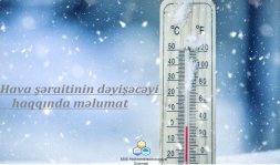 Hava şəraitinin dəyişəcəyi haqqında məlumat