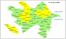 Küləkli hava şəraiti ilə bağlı sarı  xəbərdarlıq