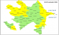 Küləkli hava şəraiti ilə bağlı sarı xəbərdarlıq