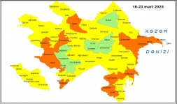 Küləkli hava şəraiti ilə bağlı sarı və narıncı xəbərdarlıq verilib