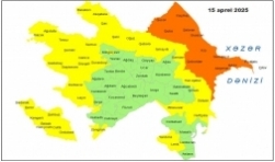 Küləkli hava şəraiti ilə bağlı sarı və narıncı xəbərdarlıq verilib