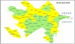 Küləkli hava şəraiti ilə bağlı sarı xəbərdarlıq verilib