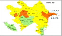Küləkli hava şəraiti ilə bağlı sarı və narıncı xəbərdarlıq verilib