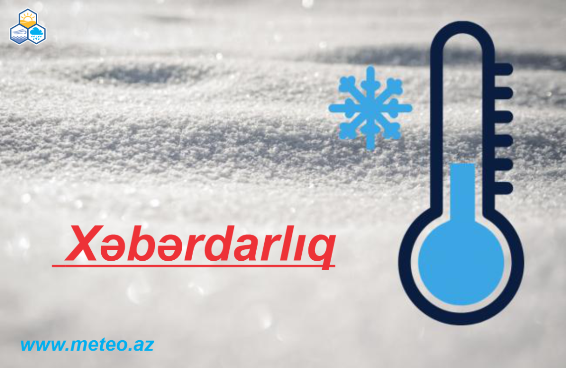 Hava şəraitinin dəyişəcəyi ilə bağlı xəbərdarlıq