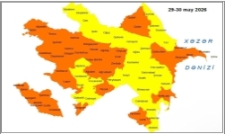 Küləkli hava şəraiti ilə bağlı sarı və narıncı xəbərdarlıq verilib