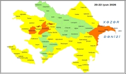 Küləkli hava şəraiti ilə bağlı sarı və narıncı xəbərdarlıq verilib