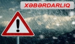 Hava şəraitinin dəyişəcəyi ilə bağlı xəbərdarlıq