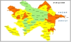 Küləkli hava şəraiti ilə bağlı sarı və narıncı xəbərdarlıq verilib.