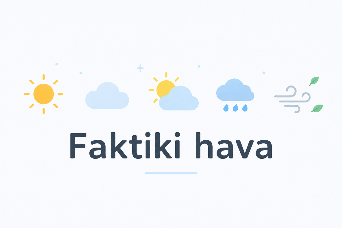 Sentyabrın 1-i saat 10:00-a olan faktiki hava