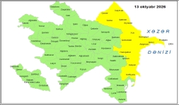 Küləkli hava şəraiti ilə bağlı sarı xəbərdarlıq verilib